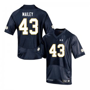Notre Dame Fighting Irish Men's Greg Mailey #43 Navy Under Armour Authentic Stitched College NCAA Football Jersey HZU2699CF